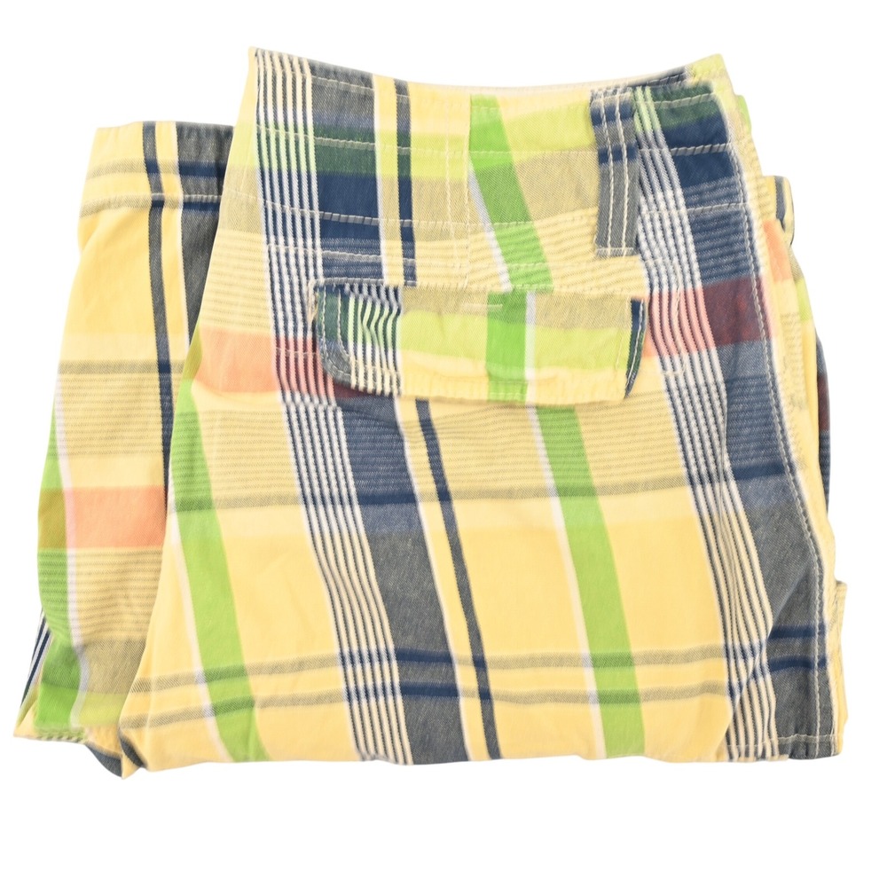 100% Cotton Ditch Plains Men 36 Plaid Cargo Shorts Coastal Casual Summer